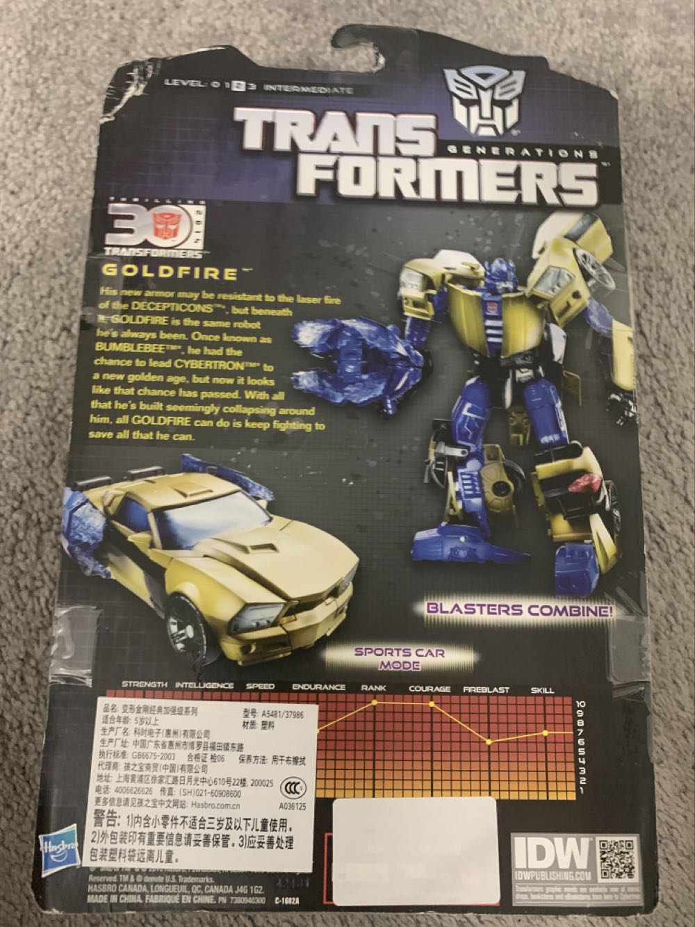 GOLDFIRE - Hasbro (Thrilling 30) action figure collectible [Barcode 653569890454] - Main Image 2