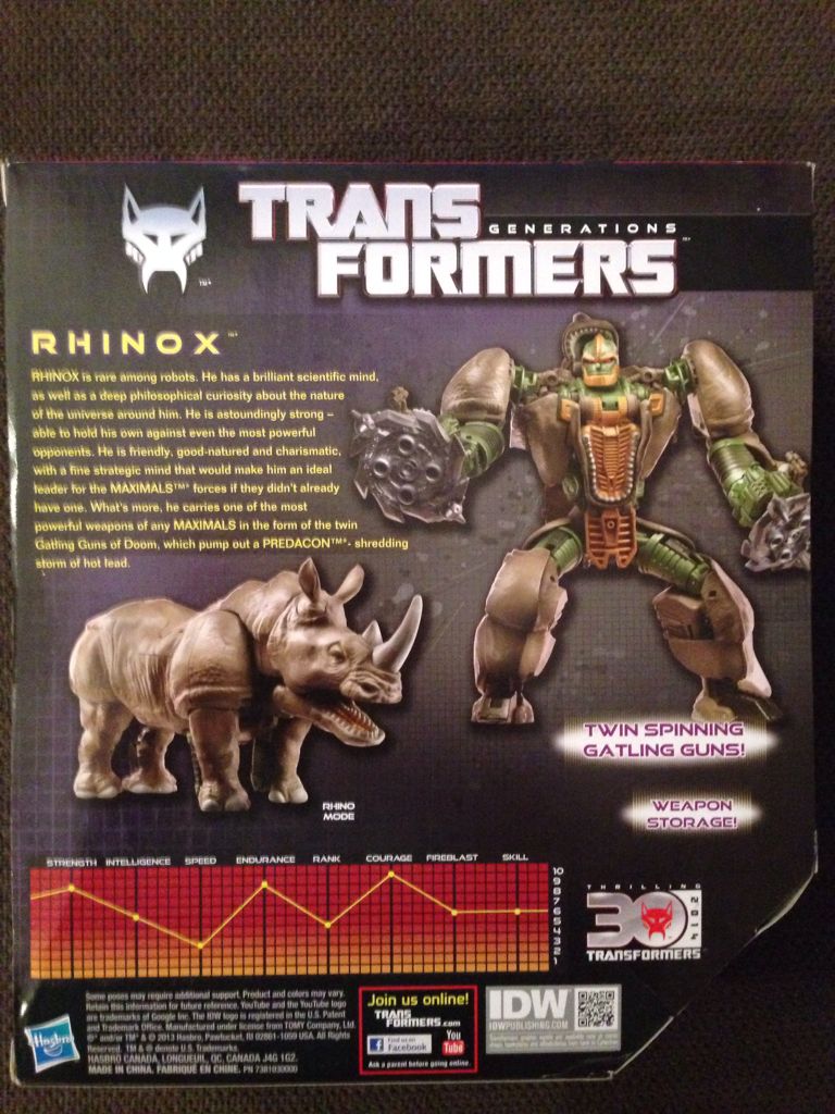 Rhinox, Transformers Generations: Thrilling 30 - Hasbro (Transformers Generations: Thrilling 30) action figure collectible [Barcode 653569890522] - Main Image 2