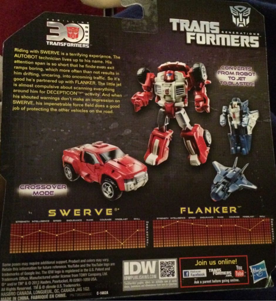 Transformers Generations: Swerve & Flanker - Hasbro (Generations (Thrilling 30)) action figure collectible [Barcode 653569890560] - Main Image 2
