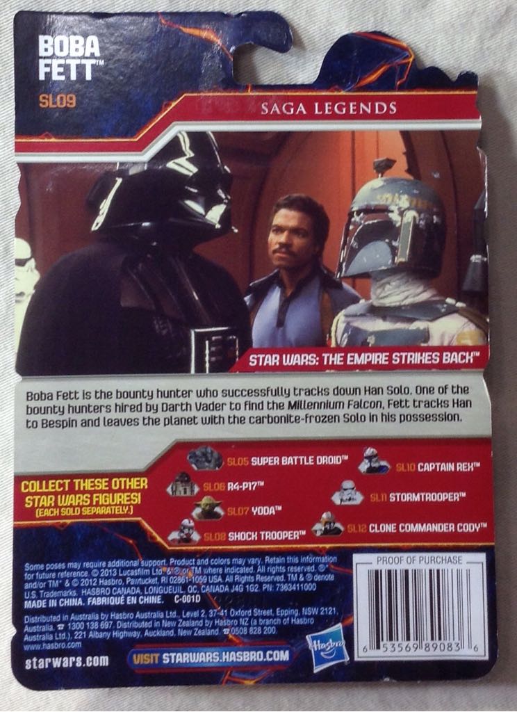 Boba Fett (Saga Legends) - Hasbro (Empire Strikes Back) action figure collectible [Barcode 653569890836] - Main Image 2