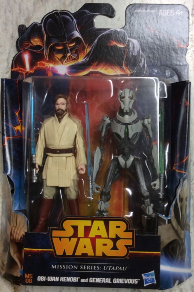Obi-Wan Keno I And General Grievous - Hasbro (Star Wars Mission Series) action figure collectible [Barcode 653569896586] - Main Image 1