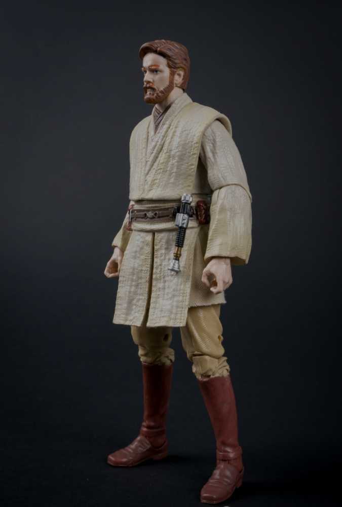 Obi-Wan Kenobi - Hasbro (Star Wars Black 6”) (Star Wars Attack Of The Clones) action figure collectible [Barcode 653569898245] - Main Image 4