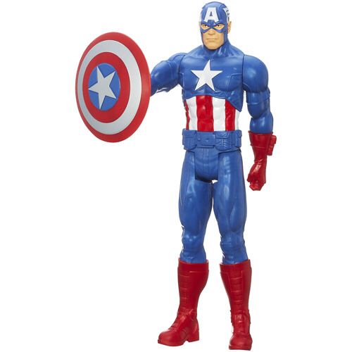 Captain America - Steve Rogers - Hasbro (Marvel Titan Hero Series) action figure collectible [Barcode 653569914396] - Main Image 2