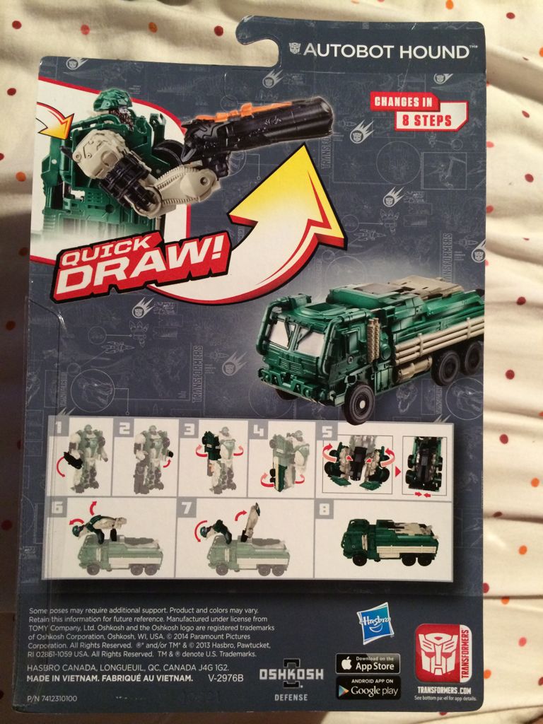 Transformers: Autobot Hound - Hasbro (Transformers Age Of Extinction) action figure collectible [Barcode 653569917144] - Main Image 2