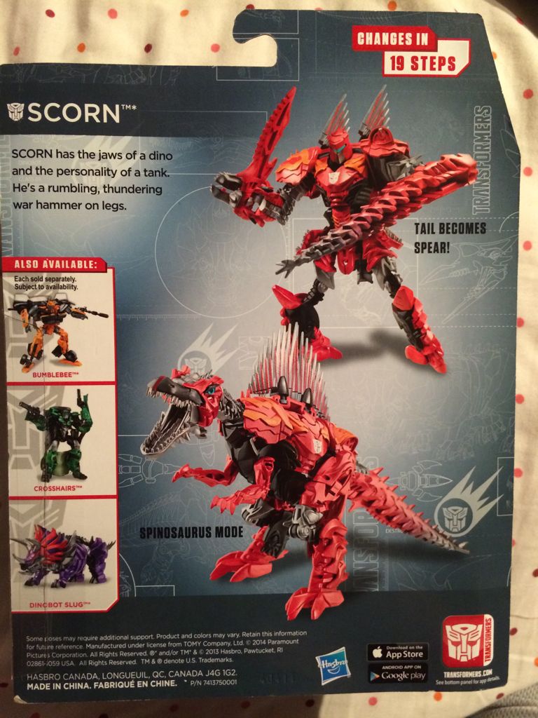 Scorn - Hasbro (Transformers: Age Of Extinction) action figure collectible [Barcode 653569917441] - Main Image 2