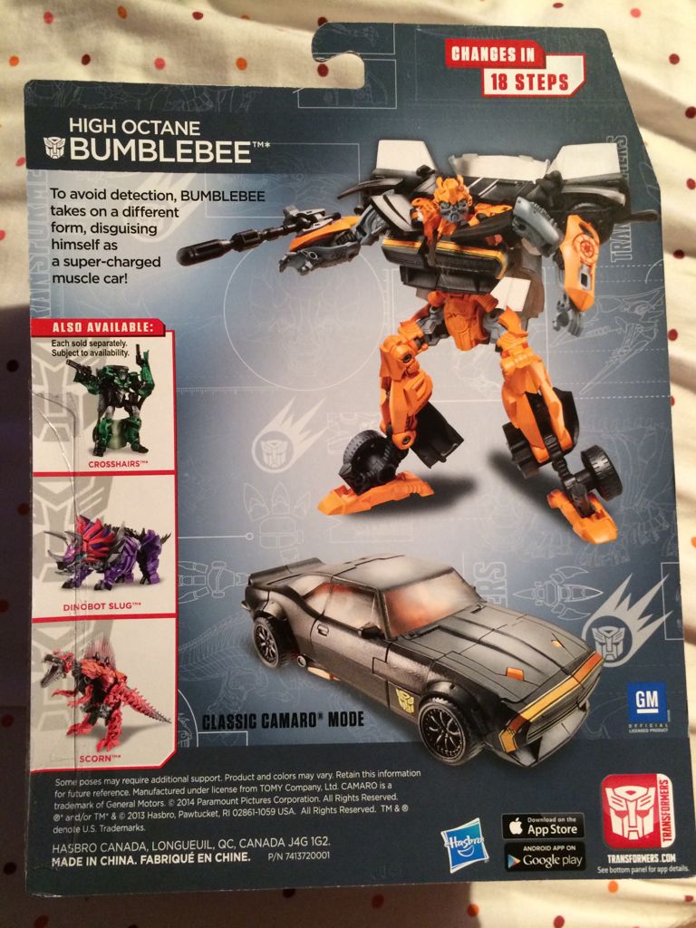High Octane Bumblebee - Hasbro (Transformers: Age Of Extinction) action figure collectible [Barcode 653569917472] - Main Image 2