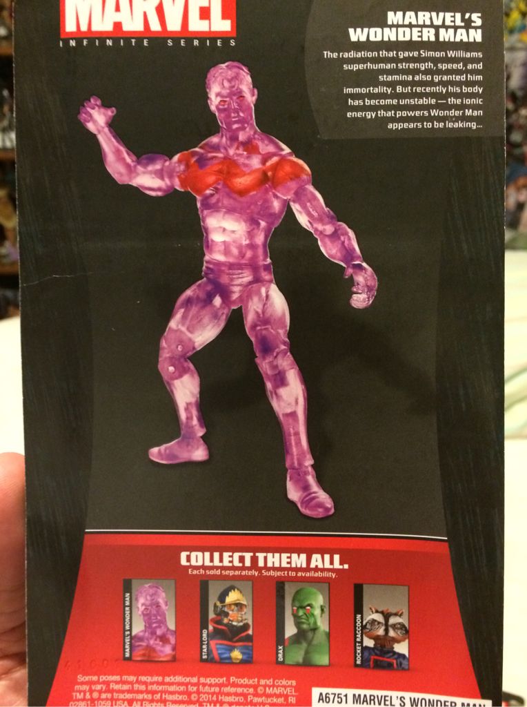 Wonder Man - Hasbro (Marvel Infinite Series) action figure collectible [Barcode 653569917502] - Main Image 2