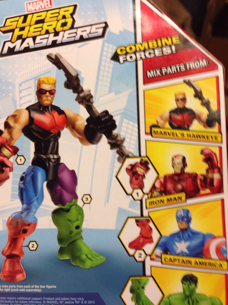 Hawkeye - Hasbro (Marvel Super Hero Mashers) action figure collectible [Barcode 653569918486] - Main Image 2