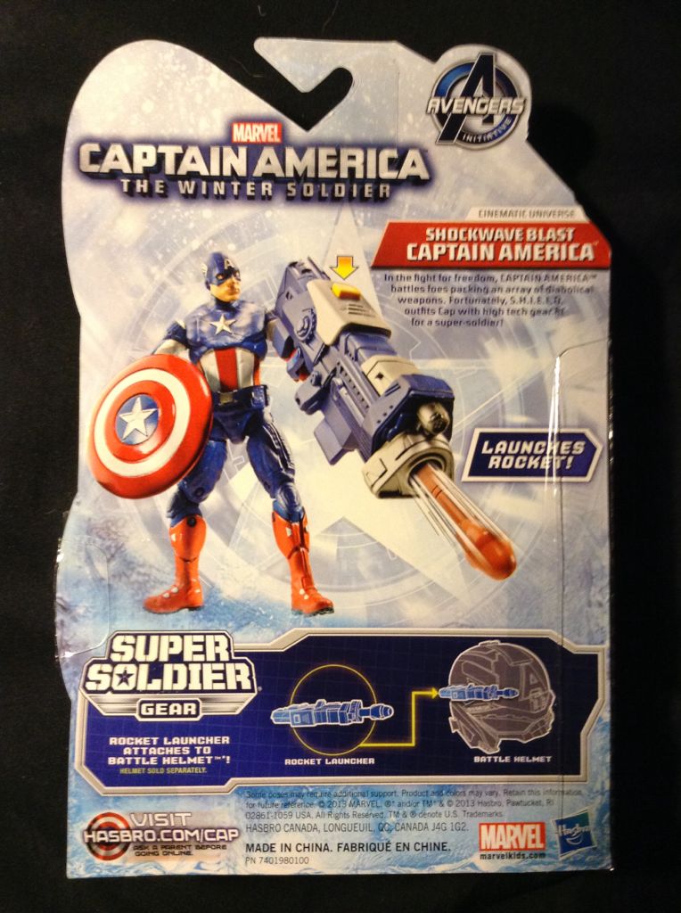 Shockwave Blast Captain America - Hasbro (Captain America) action figure collectible [Barcode 653569918578] - Main Image 2