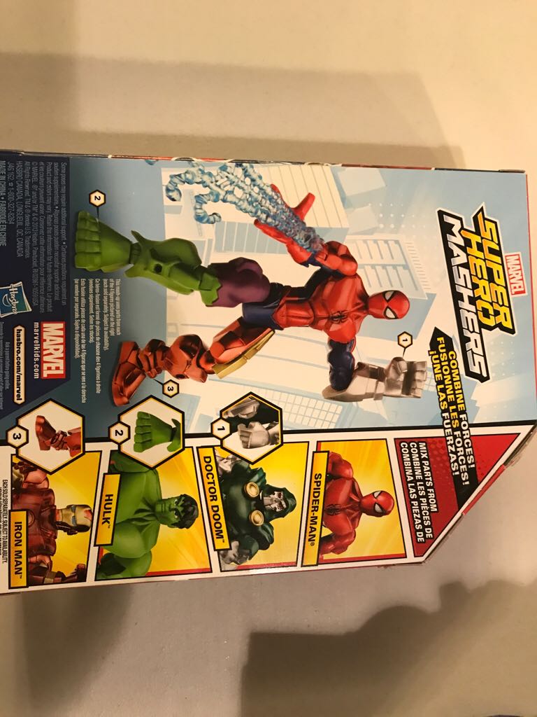 Marvel Super Hero Mashers - Spiderman  action figure collectible [Barcode 653569922933] - Main Image 2