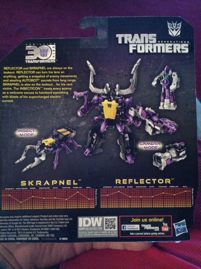 Transformers Generations: Skrapnel & Reflector - Hasbro (Generations (Thrilling 30)) action figure collectible [Barcode 653569923831] - Main Image 2