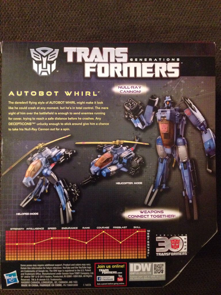 Transformers Thrilling 30 Whirl - Hasbro (Voyager Class) action figure collectible [Barcode 653569923879] - Main Image 2