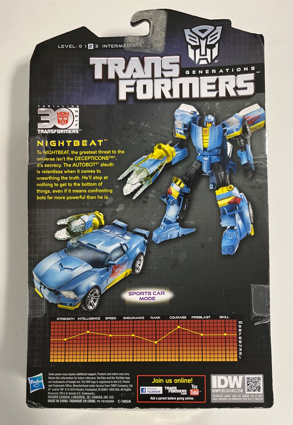 Nightbeat - Deluxe Class - Hasbro (Transformers) action figure collectible [Barcode 653569930235] - Main Image 3
