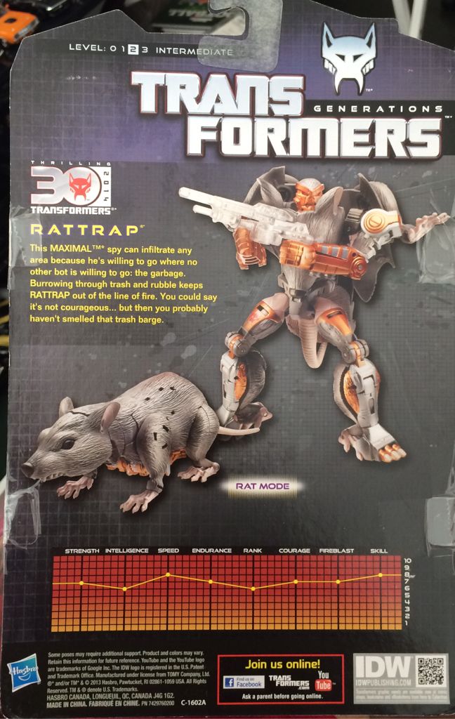 Transformers: Rattrap - Hasbro (Transformers Generations: Thrilling 30) action figure collectible [Barcode 653569930242] - Main Image 2