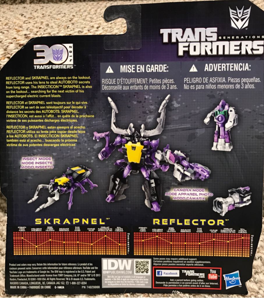Skrapnel & Reflector - Hasbro (Transformers Generations) action figure collectible [Barcode 653569931751] - Main Image 2
