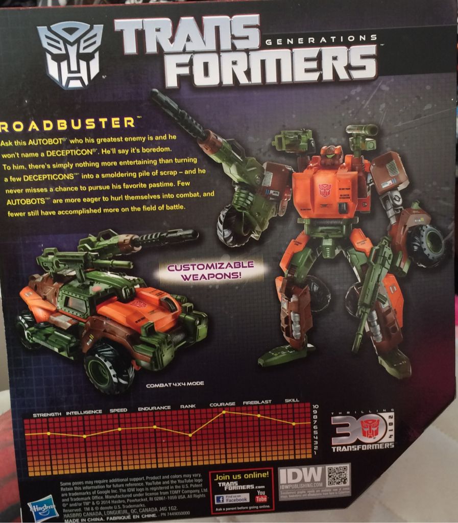 Transformers Generations: Roadbuster - Hasbro (Transformers Generations) action figure collectible [Barcode 653569937098] - Main Image 2
