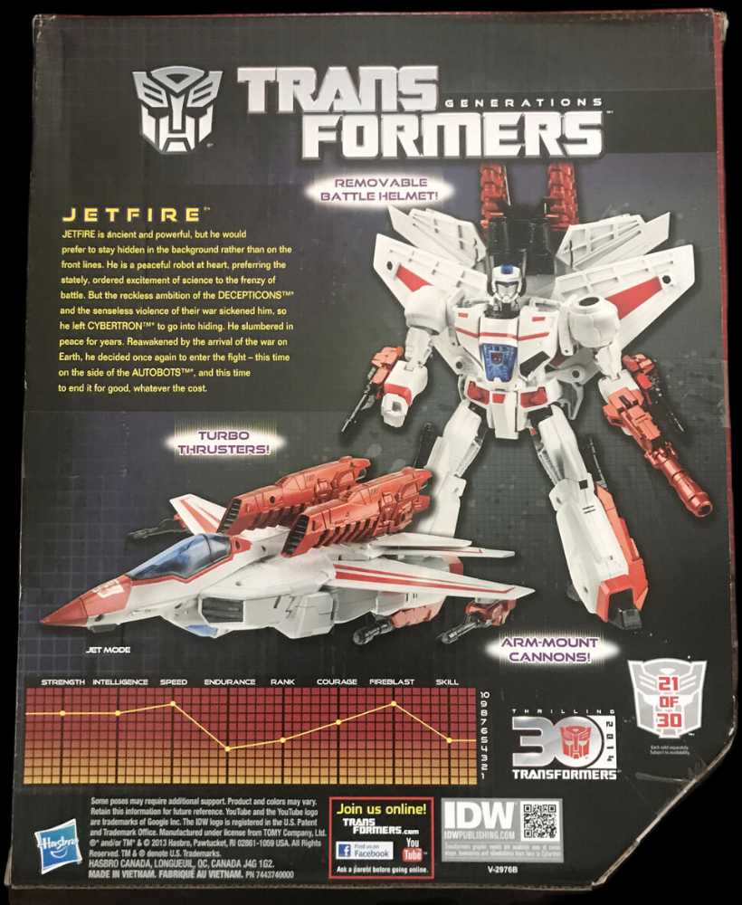 Transformers Generations Jet fire - Hasbro (Transformers Generations 30TH) action figure collectible [Barcode 653569941989] - Main Image 4