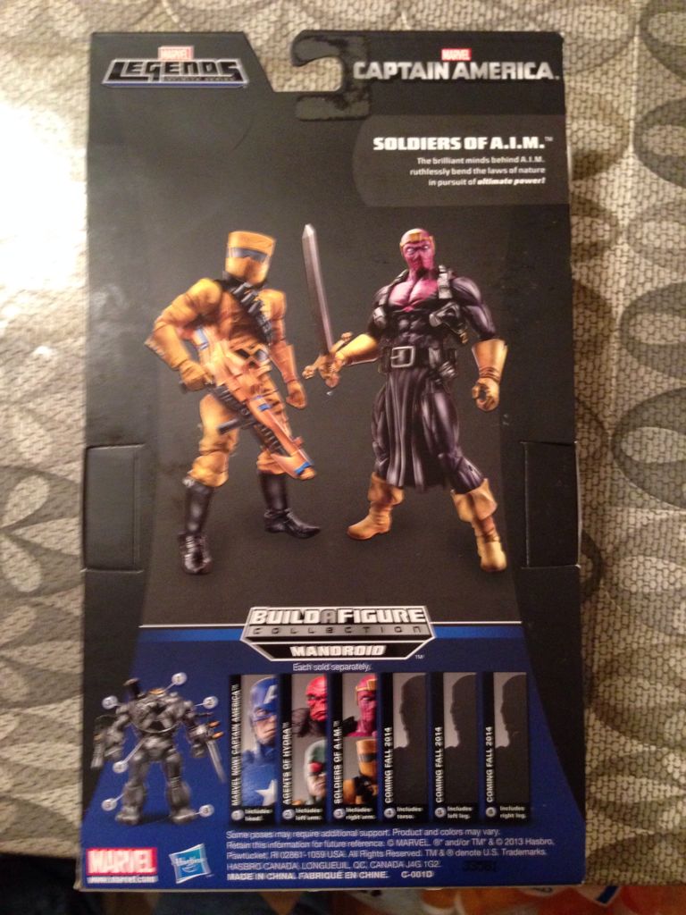 SOLDIERS Of A.I.M. - Hasbro (Mandroid BaF series) action figure collectible [Barcode 653569943259] - Main Image 2