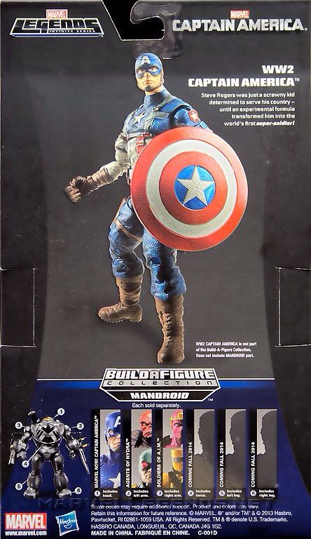 Captain America: WW2 - Hasbro (Marvel Legends Infinite Series) action figure collectible [Barcode 653569943280] - Main Image 2
