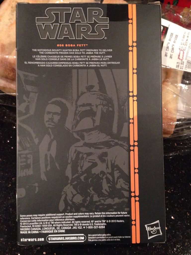 Boba Fett Episode V - VI  - Hasbro (Star Wars The Black Series 6”) action figure collectible [Barcode 653569945673] - Main Image 2