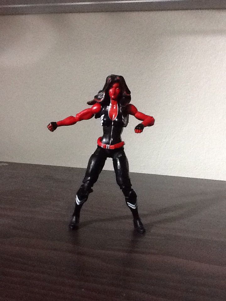 Red She-Hulk (Betsy Ross Banner) - Hasbro (Marvel Infinite Series) action figure collectible [Barcode 653569953104] - Main Image 1
