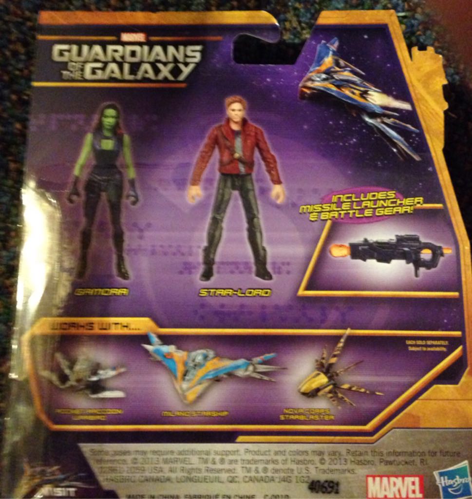Star-Lord & Gamora  - Hasbro (Comic Book Heroes) action figure collectible [Barcode 653569956426] - Main Image 2