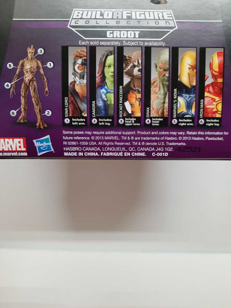 Star-Lord (Groot) - Hasbro (Marvel Legends (BAF - Groot)) action figure collectible [Barcode 653569956518] - Main Image 3