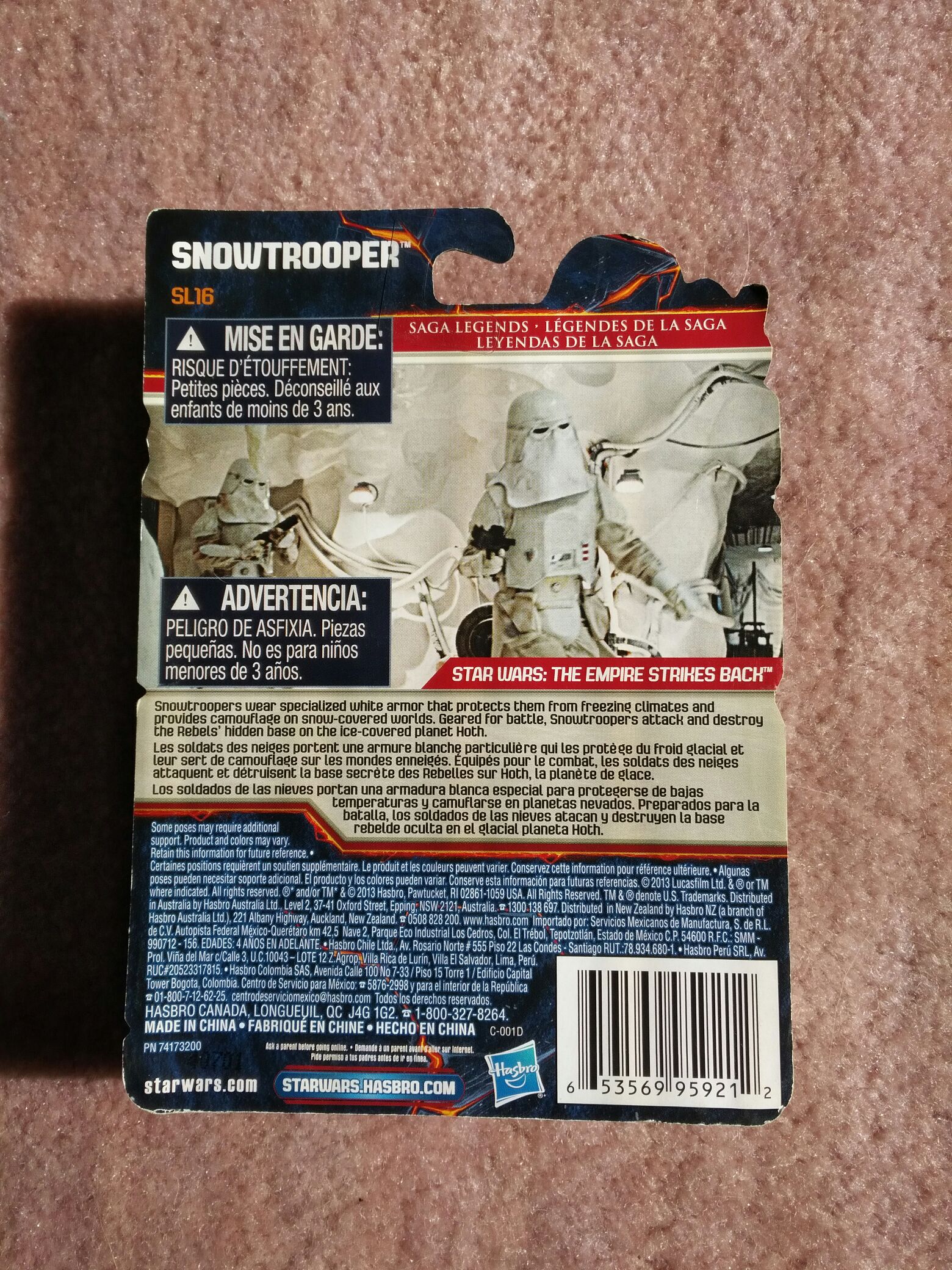 Snowtrooper - Hasbro (Saga Legends) action figure collectible [Barcode 653569959212] - Main Image 2