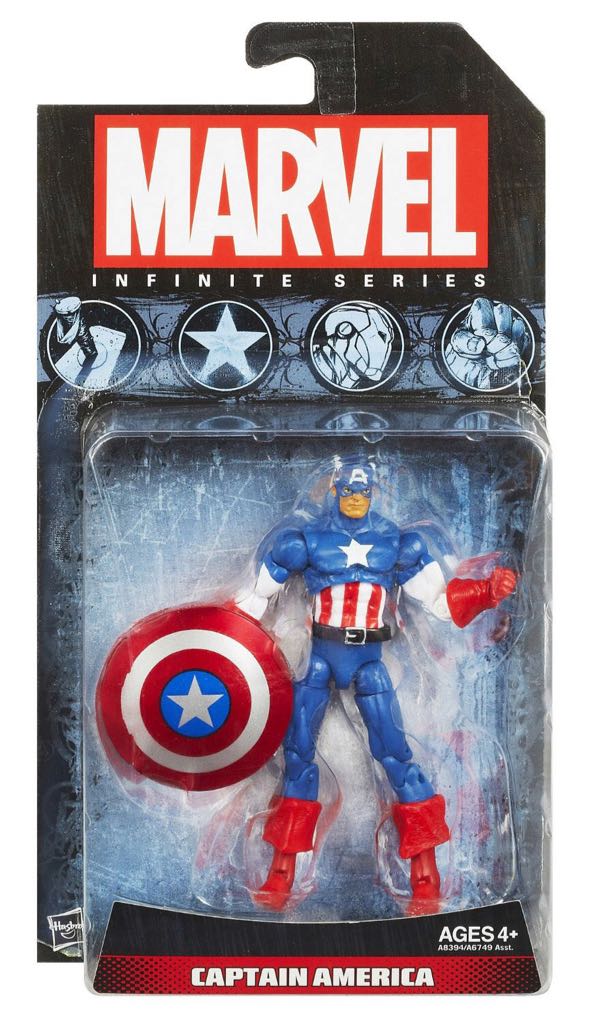 Marvel Universe Infinite Series - Captain America - Marvel Hasbro action figure collectible [Barcode 653569962113] - Main Image 2