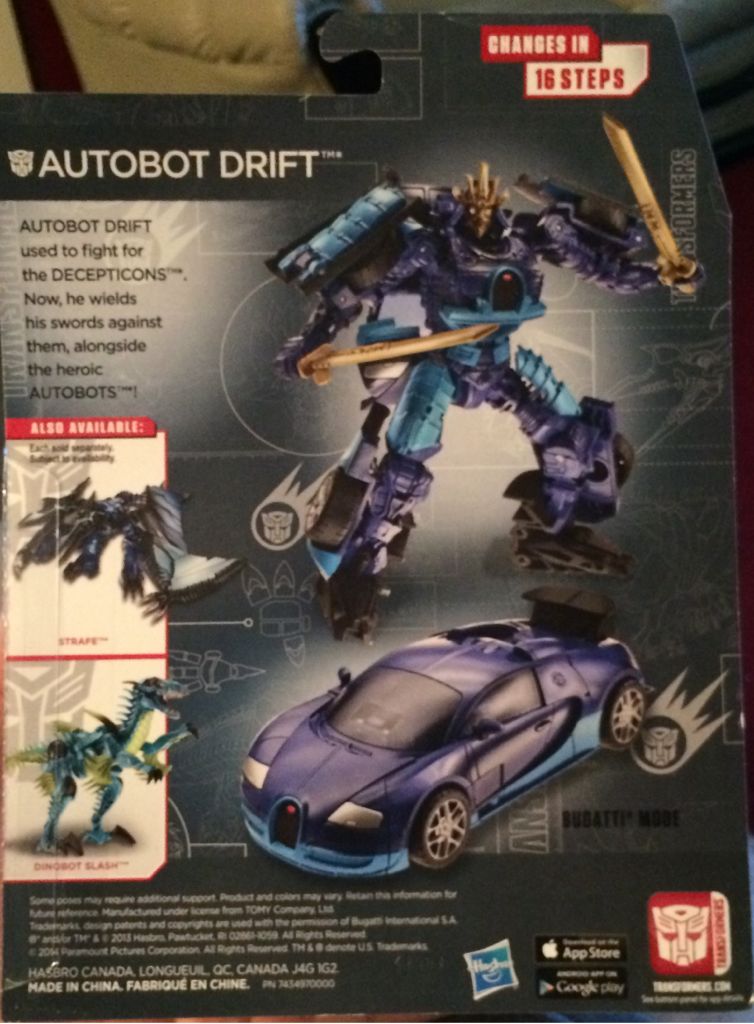 Drift - Hasbro (Transformers: Age Of Extinction) action figure collectible [Barcode 653569965855] - Main Image 2