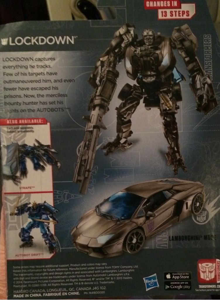Transformers Age Of Extinction: Lockdown - Hasbro (Transformers: Age Of Extinction) action figure collectible [Barcode 653569965862] - Main Image 2