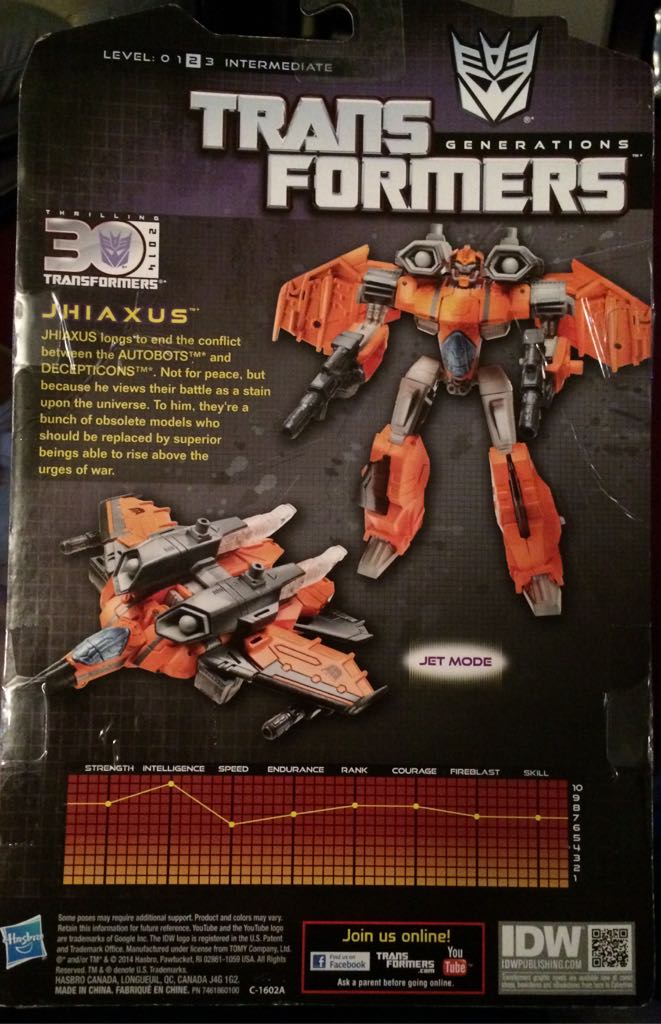 Transformers Thrilling 30 Jhiaxus - Hasbro (Thrilling 30) action figure collectible [Barcode 653569971061] - Main Image 2