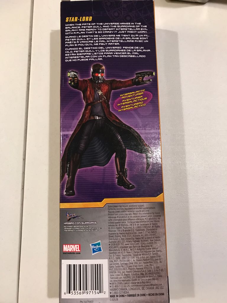 Marvel Legends Titan Hero Series Guardians Of The Galaxy Star Lord  action figure collectible [Barcode 653569971542] - Main Image 2