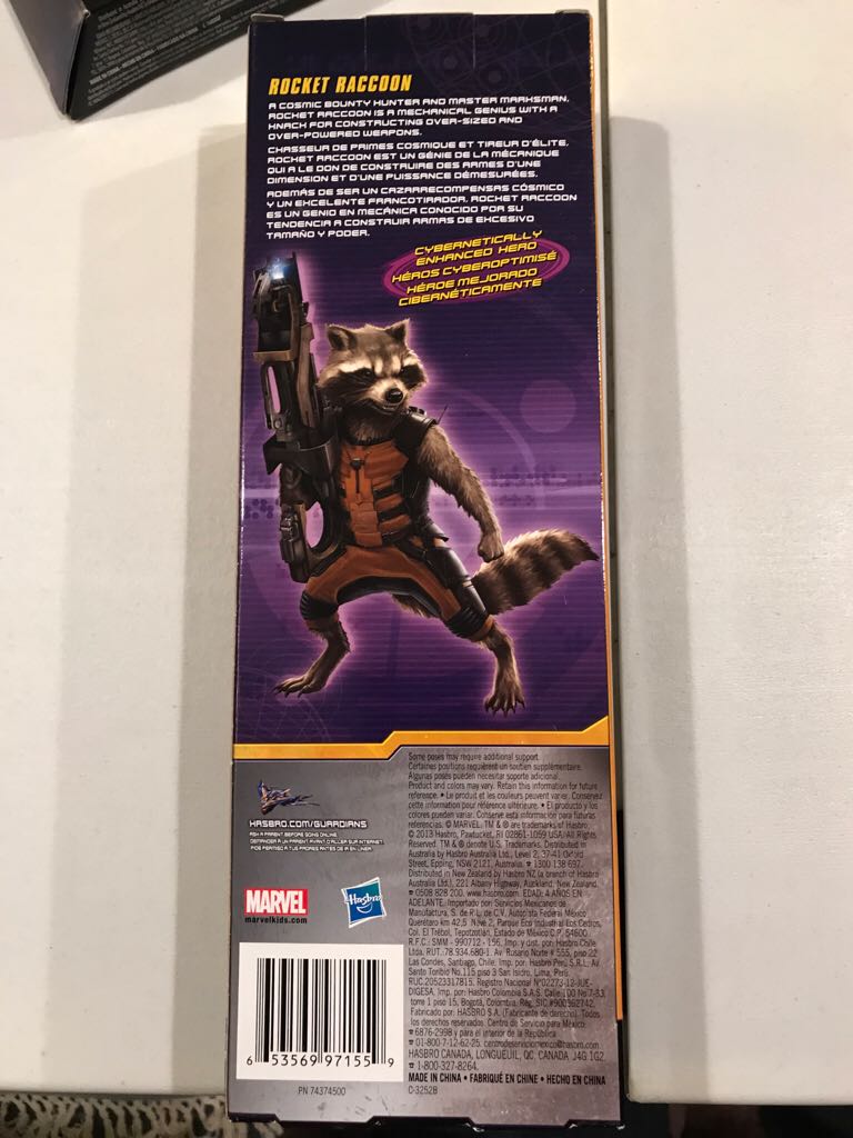 Marvel Titan Hero Series Guardians Of The Galaxy Rocket Raccoon  action figure collectible [Barcode 653569971559] - Main Image 2