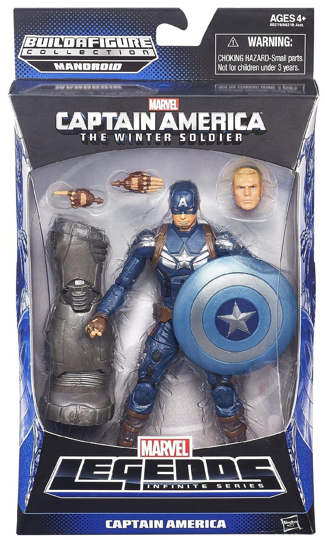 Captain America (Winter Soldier)  - Mandroid BAF - Hasbro (Marvel Legends) action figure collectible [Barcode 653569974956] - Main Image 2