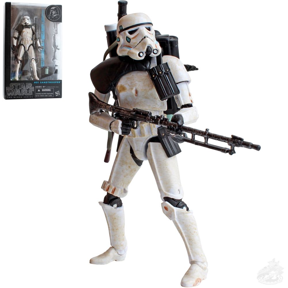 Sandtrooper - Hasbro (Star Wars Black 6”) (Star Wars Black 6 inch) action figure collectible [Barcode 653569979739] - Main Image 4
