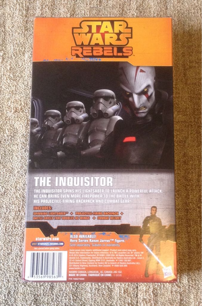 Rebels Figure 12 inch Star Wars The Inquisitor Star Wars SWR - Hasbro (Star Wars Rebels Animated Series) action figure collectible [Barcode 653569985631] - Main Image 2