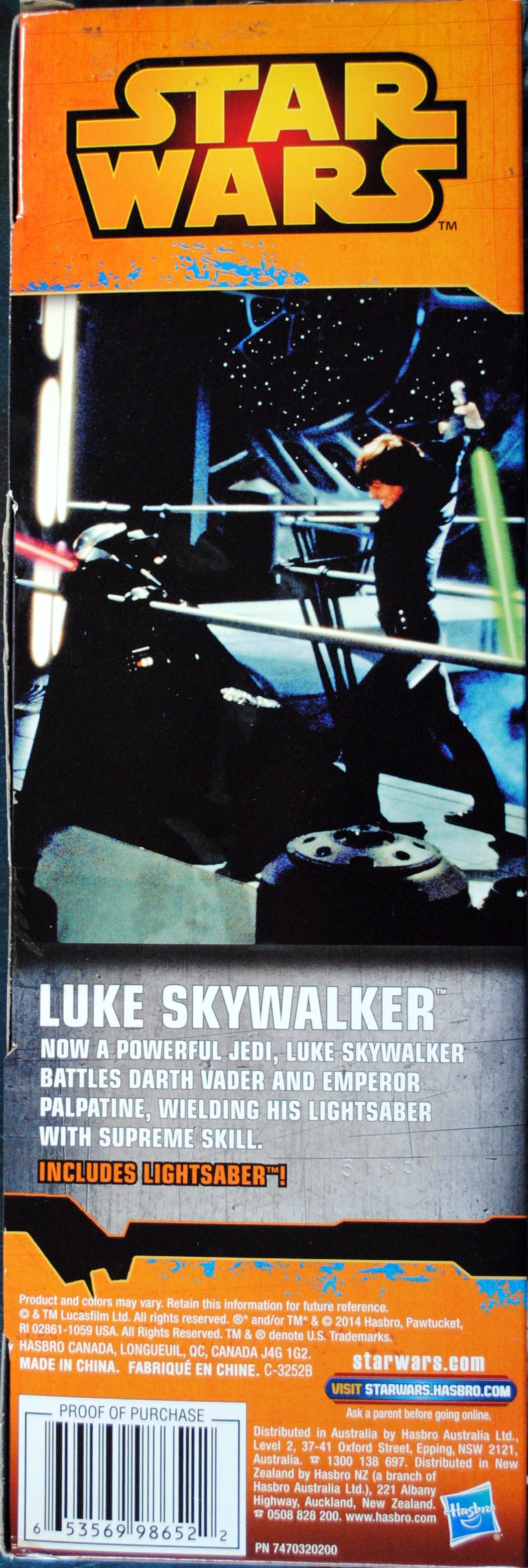 Rebels Figure 12 inch Luke Skywalker Star War SWR ROTJ - Hasbro (Star Wars Rebels Animated Series) action figure collectible [Barcode 653569986522] - Main Image 2