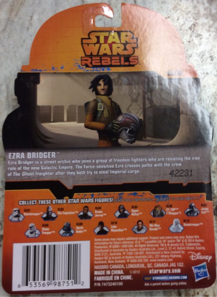 Rebels 1 #2 Ezra Bridger - Hasbro (Star Wars Rebels) action figure collectible [Barcode 653569987512] - Main Image 2