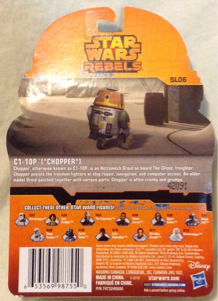 Rebels 1 #6 C1-10P (Chopper) - Hasbro (Rebels Saga Legends 2014) action figure collectible [Barcode 653569987550] - Main Image 2