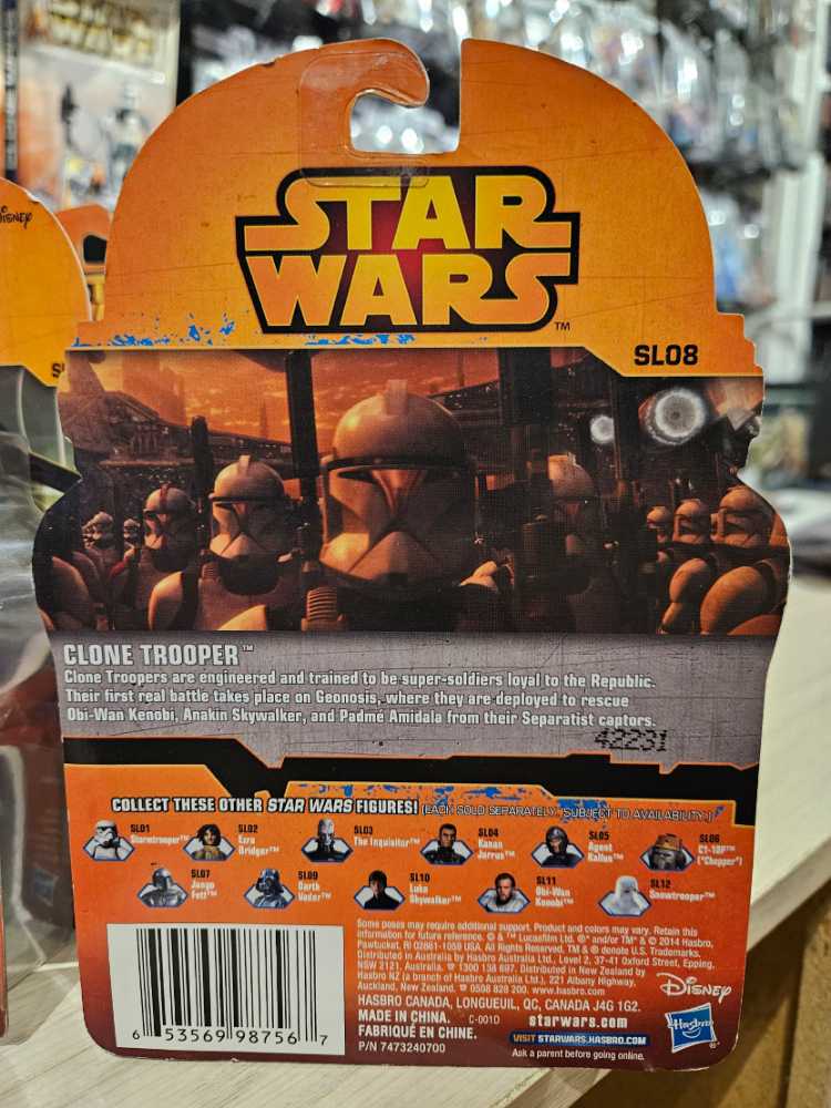 SL08 Clone Trooper  (2014 Rebels Saga Legends) action figure collectible [Barcode 653569987567] - Main Image 3