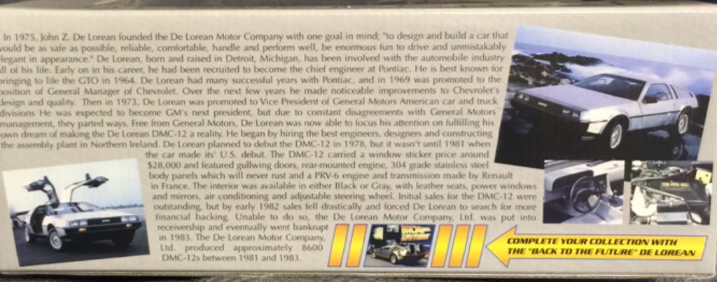 Back To The Future - De Lorean  (Sun Star) action figure collectible [Barcode 657440027014] - Main Image 2