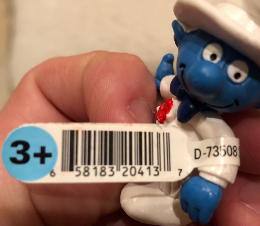Groom Smurf - Schleich (Smurfs) action figure collectible [Barcode 658183204137] - Main Image 2