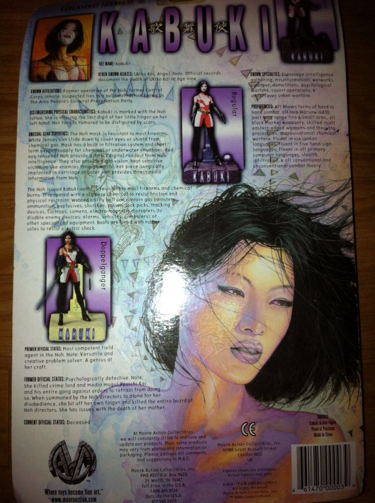 Kabuki War-Torn - Moore Action Collectibles (David Mack’s Kabuki) action figure collectible [Barcode 661470000039] - Main Image 2