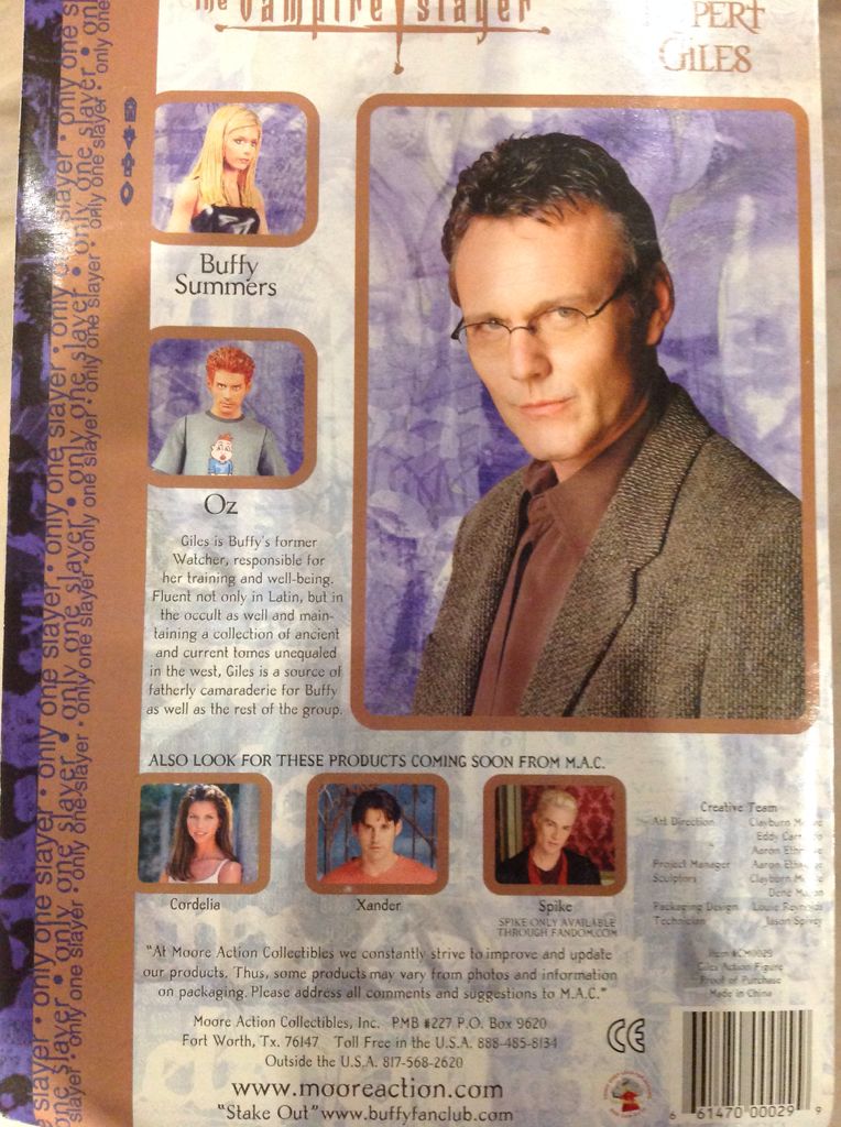 Btvs Giles Fiesta - Moore Action Collectibles (Buffy) (Buffy The Vampire Slayer) action figure collectible [Barcode 661470000299] - Main Image 2