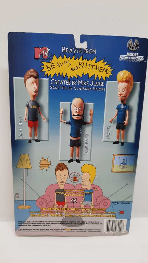 Beavis - Moore Action Collectibles (Moore Action Collectibles: 6”) action figure collectible [Barcode 661470080208] - Main Image 2