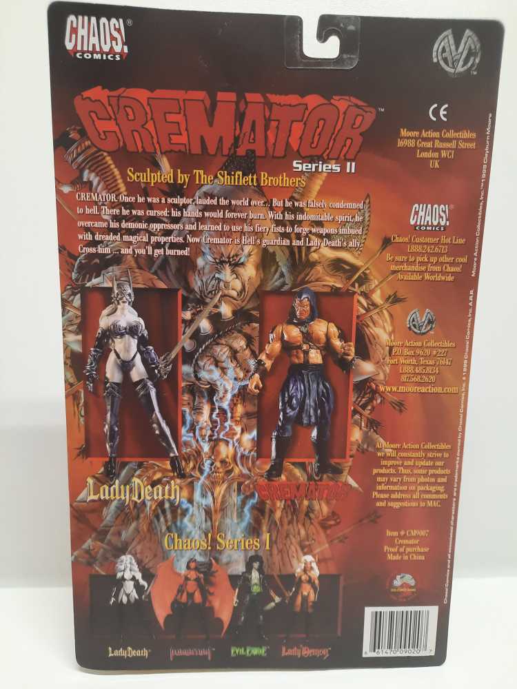 Cremator - Moore Action Collectibles (Moore Action Collectibles: 6”) action figure collectible [Barcode 661470090207] - Main Image 2