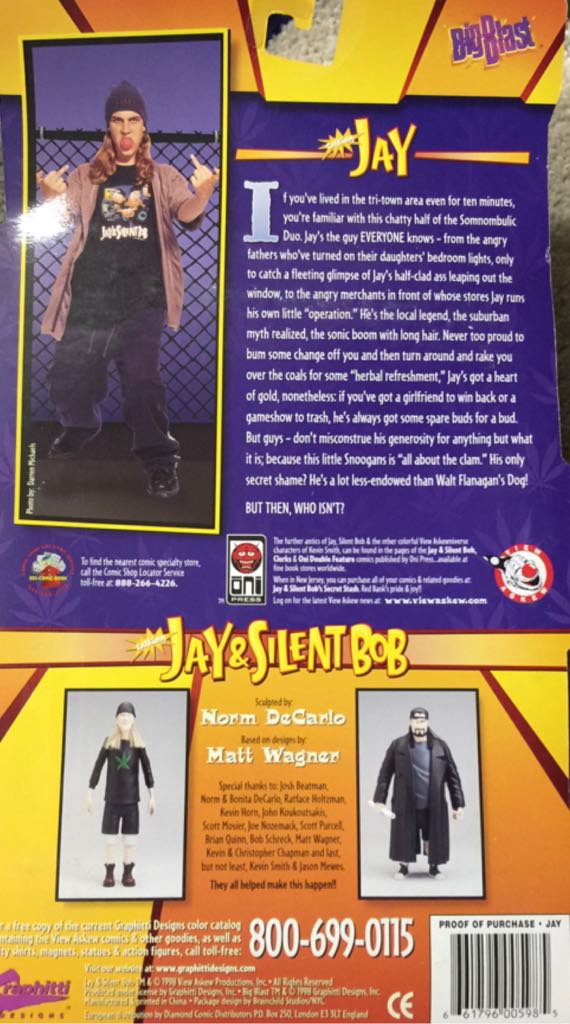 Jay - Graphitti Designs (Jay And Silent Bob) action figure collectible [Barcode 661796005985] - Main Image 2