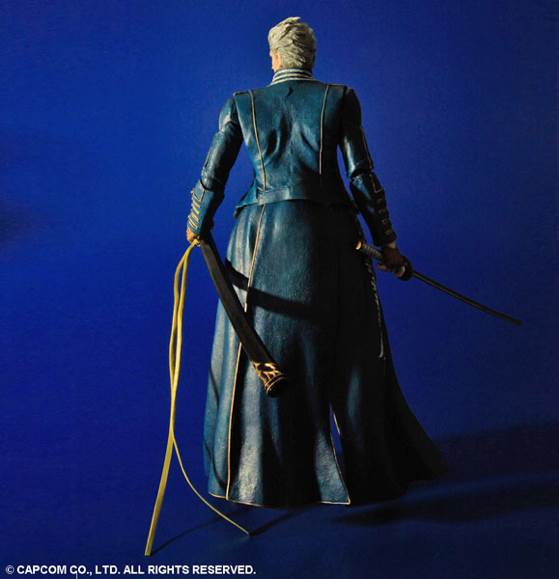 Play Arts Kai Devil may Cry 3 8 Inch Action Figure: Vergil (Pre-Order Ships November 2012) - Square Enix (Videogames) action figure collectible [Barcode 662248811833] - Main Image 2