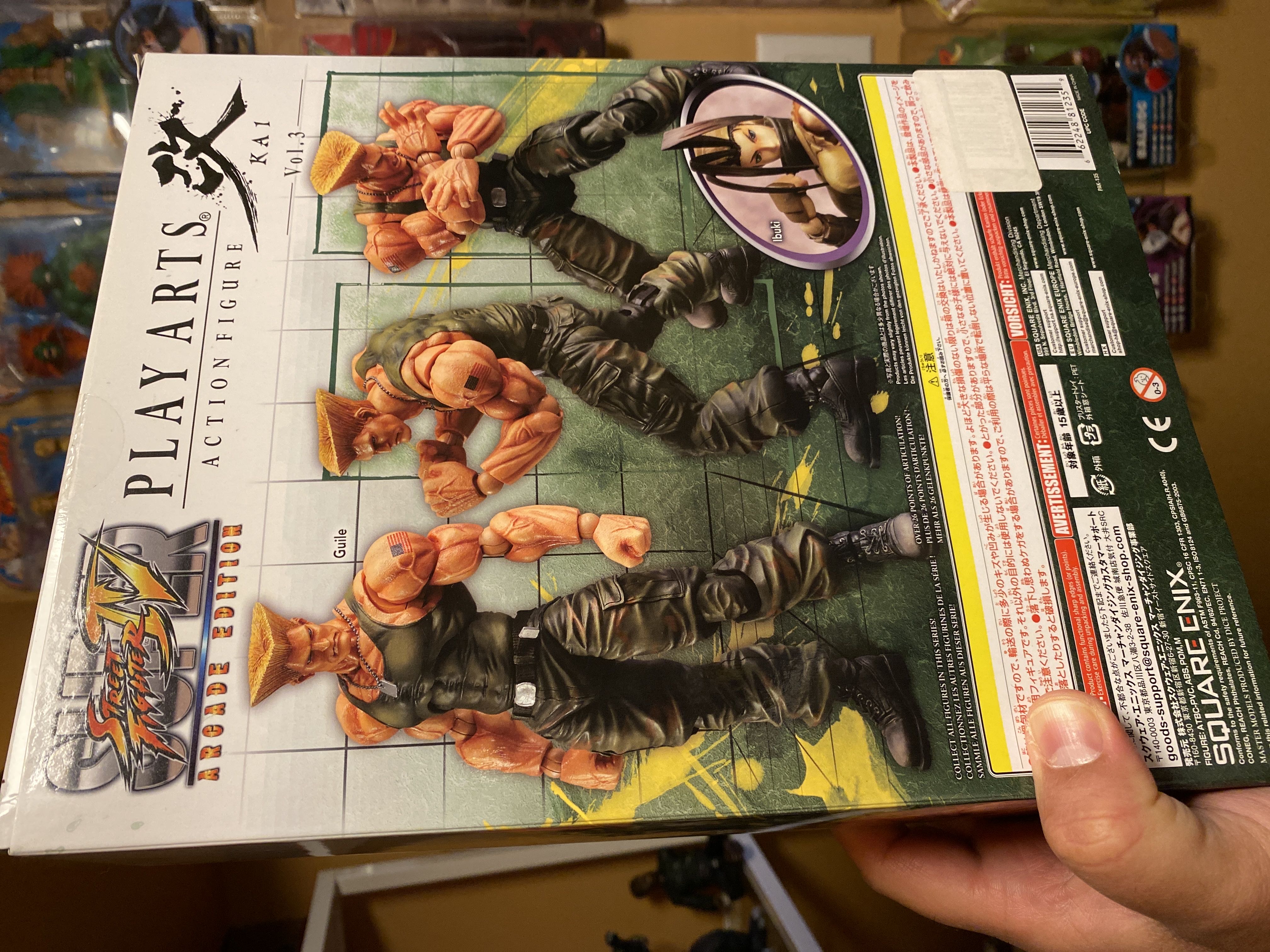 Play Arts Street Fighter Vol3 Guile 8” Square Enix - Square Enix (Street Fighter) action figure collectible [Barcode 662248812359] - Main Image 3